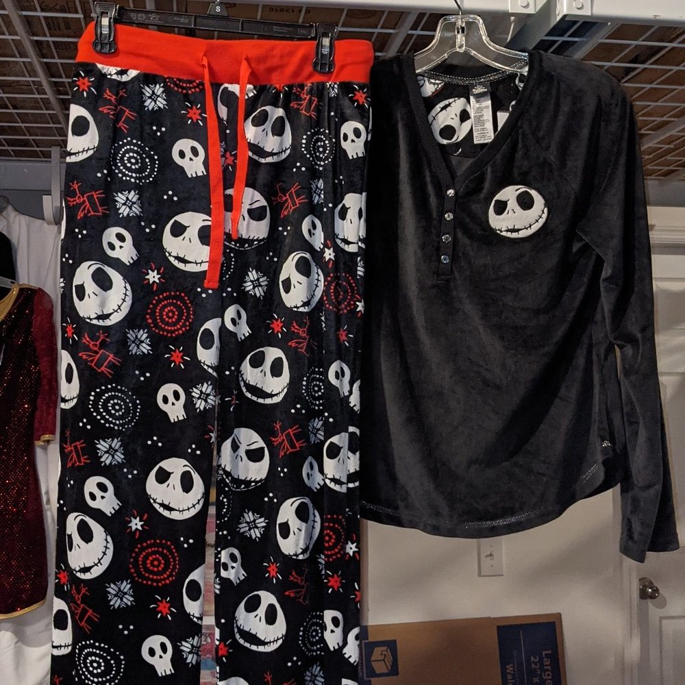 2 Piece Comfy & Soft Lounge Wear- Nightmare Before Christmas Jack Skellington